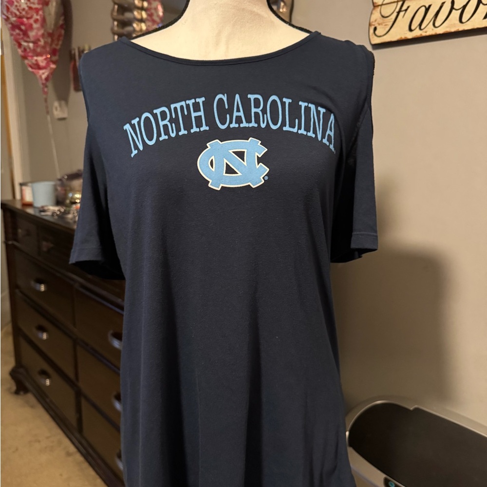 Carolina Tarheels Boxercraft Blue and Gray Relaxed Short Sleeve Tee